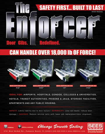 SEES-ENFORCER-EDGE-B - SEES SS Door Guide, 0"-5/16" : 