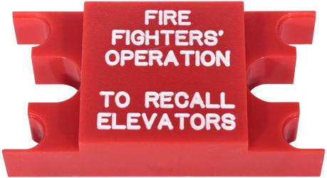Notonparts 2 llaves de emergencia para puerta de ascensor con etiqueta compatible con Dover compatible con ThysenKrupp compatible con Otis compatible con elevador de puerta KON