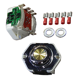 DUPB-011 - Push Button, 24V Dupar N.O. Rnd Button Belly : 