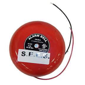 MIS-125N - Alarm Bell, 6" 6VDC Red : 