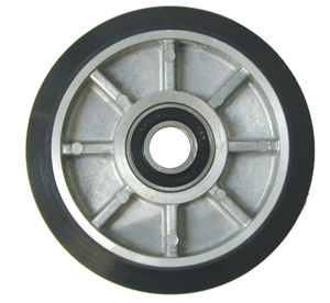 MIS-142 - ROLLER WHEELS,6", 1/2"FW,URET : 