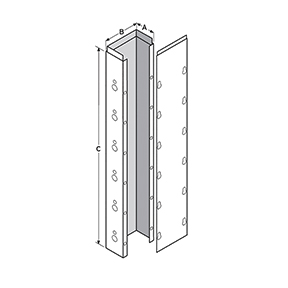 UGTR-254120CSA - 2 1/2X4 TROUGH UL & CSA : 
